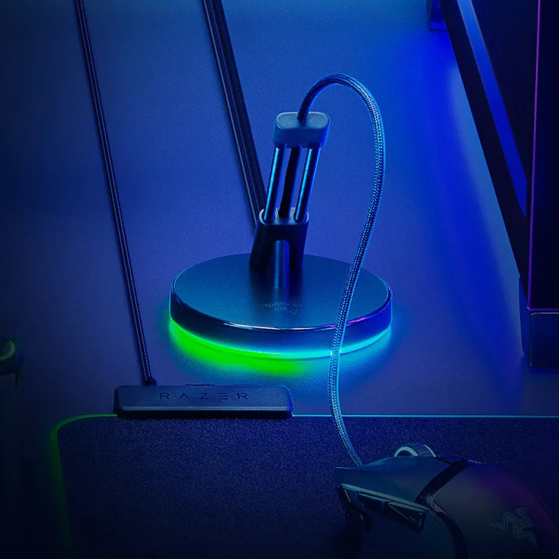 Thunder Snake Mouse Fastener V3 Magic Colour version with RGB lighting and spring arm for cable management