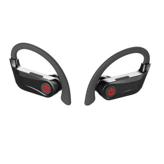Wireless TWS Bluetooth headset in black with charging case for music and calls