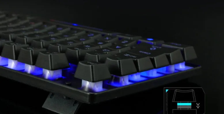 Notebook wired gaming keyboard and mouse set with 1000dpi optical mouse, 1.35m cable, black colour