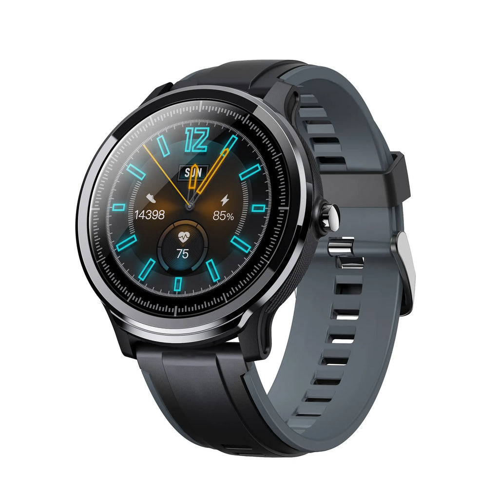 Kospet PROBE 1.3 inch smart watch in green or red colour with silicone strap