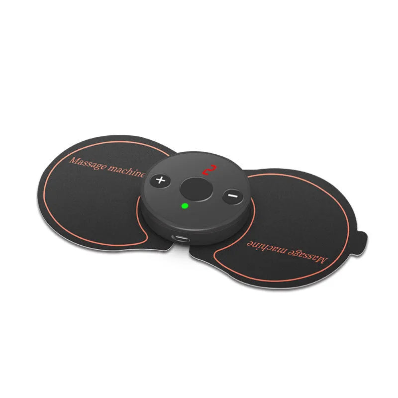 Mini electronic pulse massager, 25g, 13.7cm x 6.7cm x 1cm, for shoulder and neck, in black, blue, pink or white
