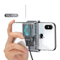 Mobile phone radiator cooling unit with clip for 4-7 inch devices in black aluminium alloy ceramic construction