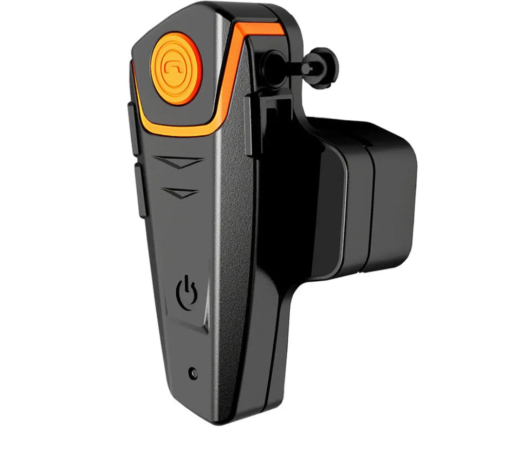BT-S2 black Bluetooth motorcycle helmet intercom headset with button panel and 1000-metre range