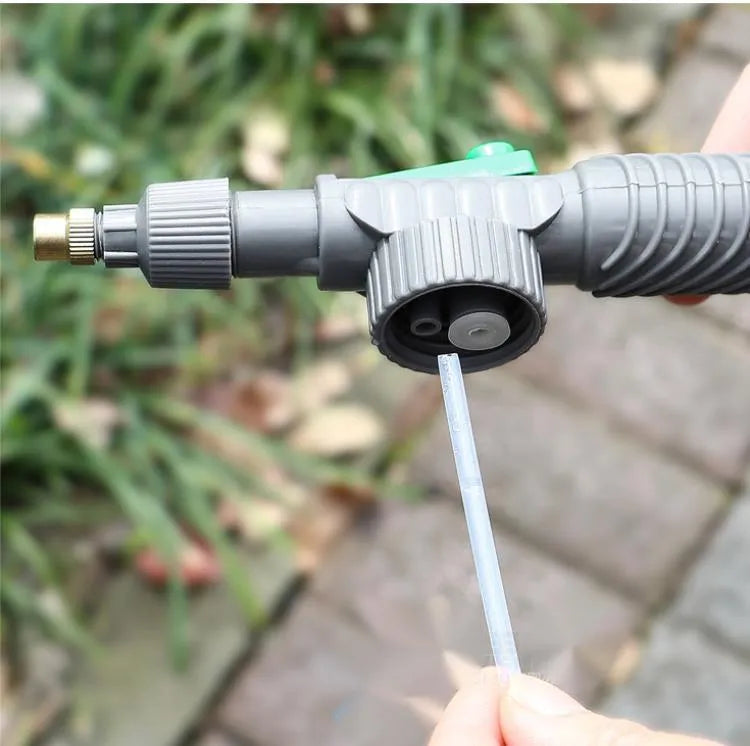 Universal watering sprayer nozzle attachment for plastic beverage bottles with 30cm tube