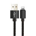 Braided hemp rope iPhone fast charging cable in six colour options with 8PIN connector