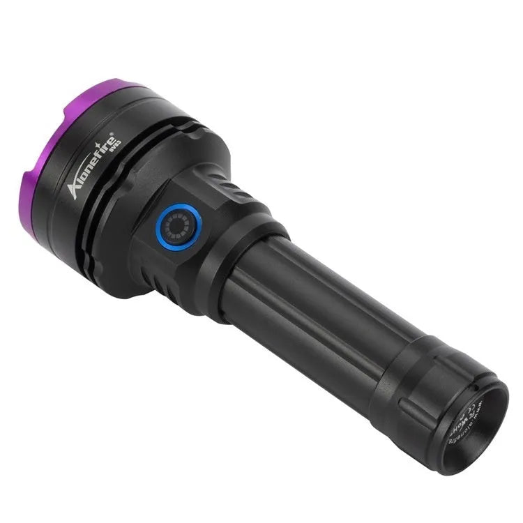 SV83 30W black light flashlight with aluminium alloy body and 365nm UV output