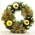 30cm multicolour plastic Christmas wreath decoration for door or wall