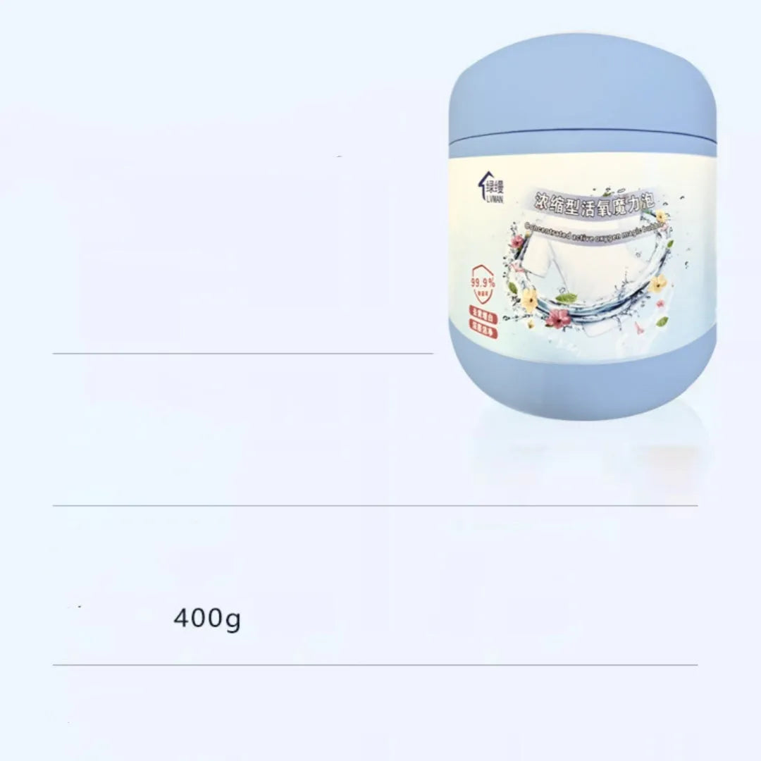 Enhanced version 400g bottle of active oxygen bleaching powder for stain removal