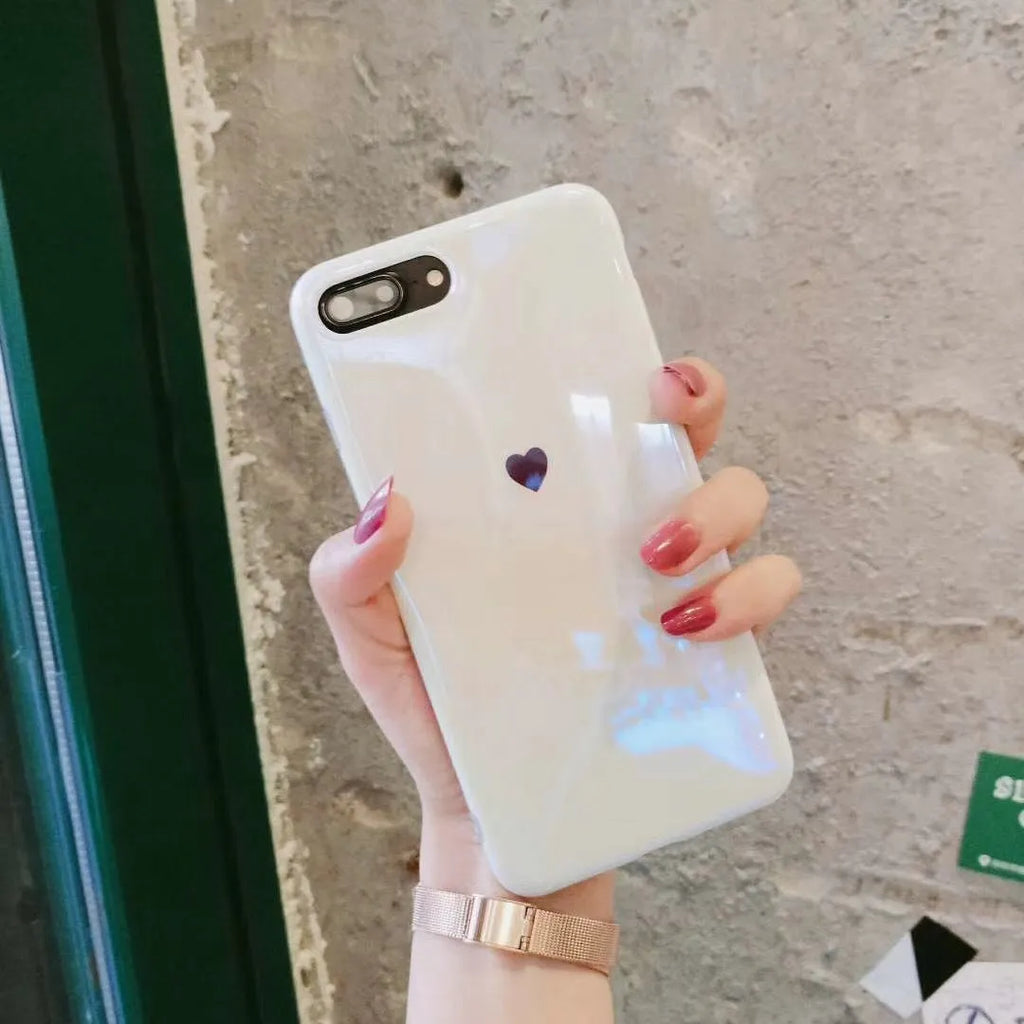 Blue light filtering mobile phone case for iPhone models in simple back cover design