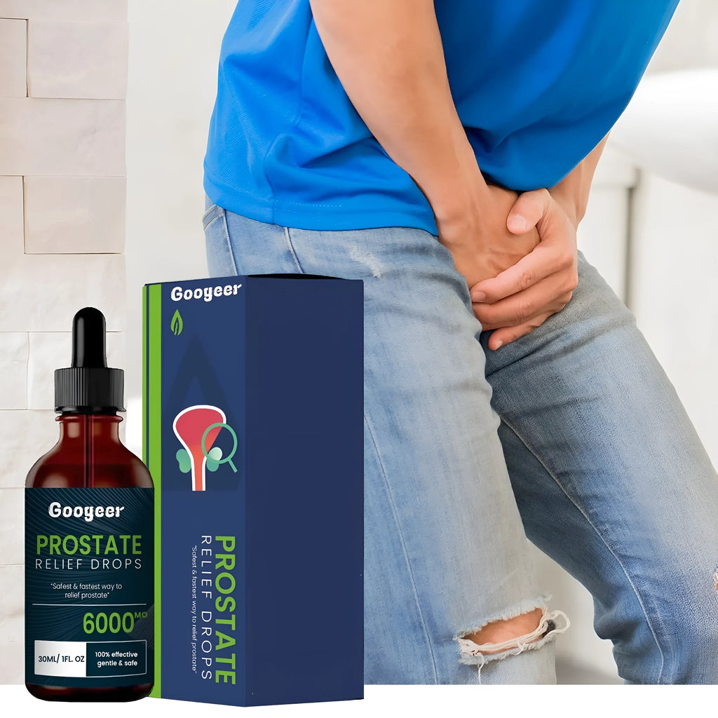 30ml bottle of men's Strong Vitality massage oil with nursing drops for muscle and back discomfort relief