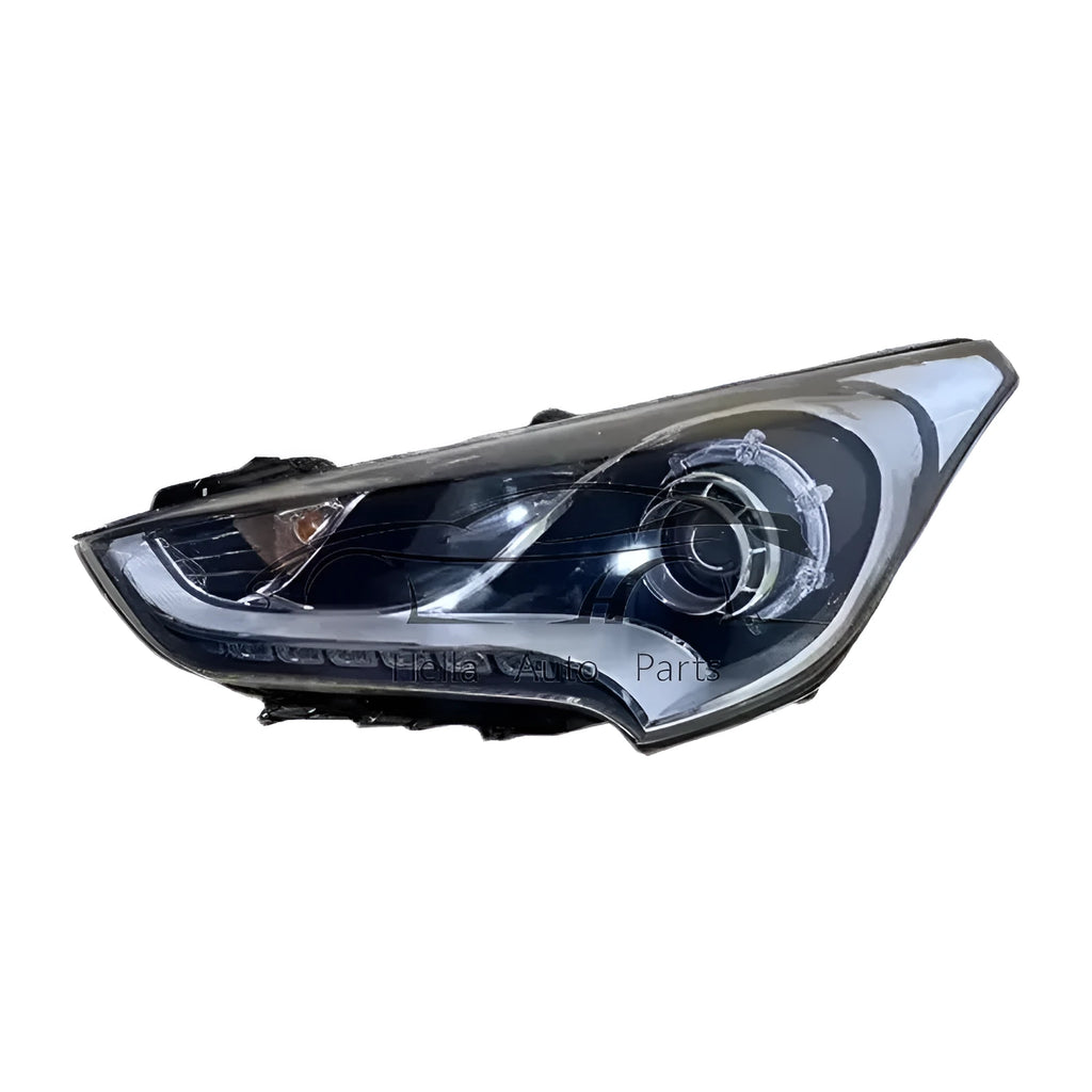 Black ABS plastic headlight for Hyundai VELOSTER with model number 92101-2V500 visible