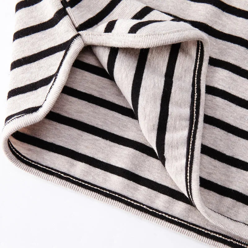 Baby girls striped cotton long sleeve t-shirt in sizes 80 to 104 for autumn and spring