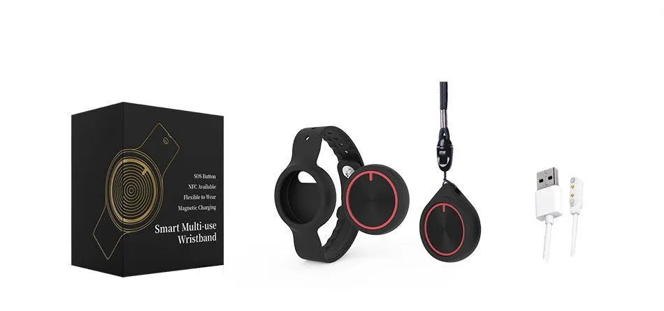 Emergency call NFC acceleration sensor Bluetooth positioning bracelet B10 with indoor positioning and 60-day rechargeable battery