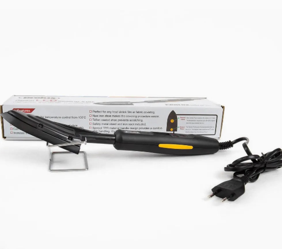 Electronic temperature control hot iron with metal plate and TPR handle for skin model applications