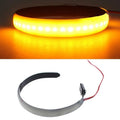 Motorcycle front shock LED ring turn signal yellow light universal fit 12V
