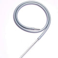 Silicone hookah pipe in six colour options with aluminium wind-resistant construction for water fume smoking