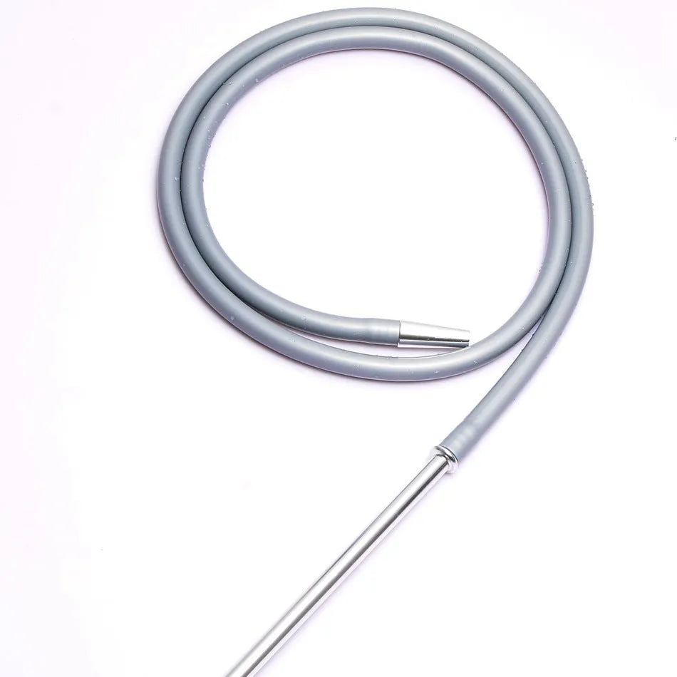 Silicone hookah pipe in six colour options with aluminium wind-resistant construction for water fume smoking