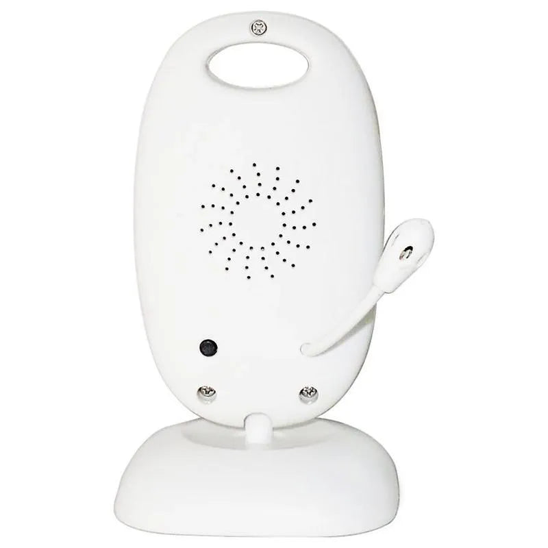 Wireless video baby monitor with 2 inch colour LCD, mini camera, night vision, and two-way intercom