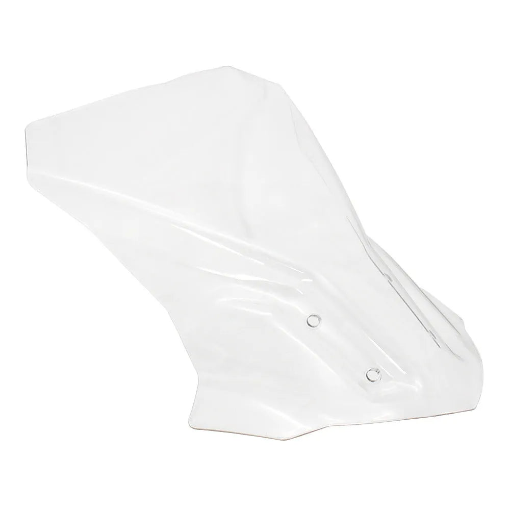 BMW G310GS motorcycle heightened windshield shroud in transparent grey