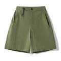 Men's quick-drying sports shorts in Army Green colour with 3D elastic construction.