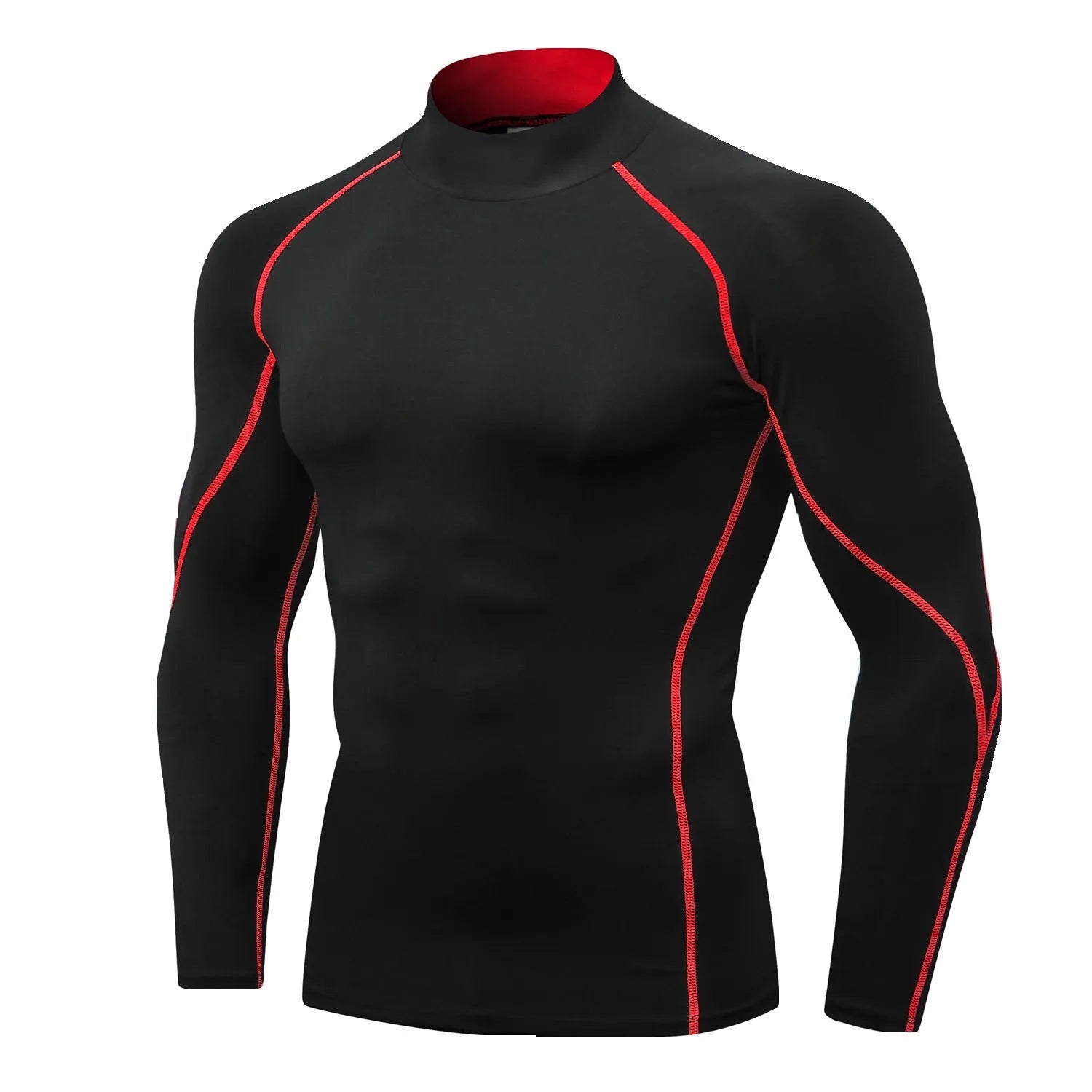 Quick-drying collar sweater in polyester with colour options including black and grey lines