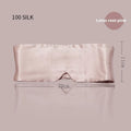 Mulberry silk sleep mask in champagne gold colour for light blocking and eye protection.