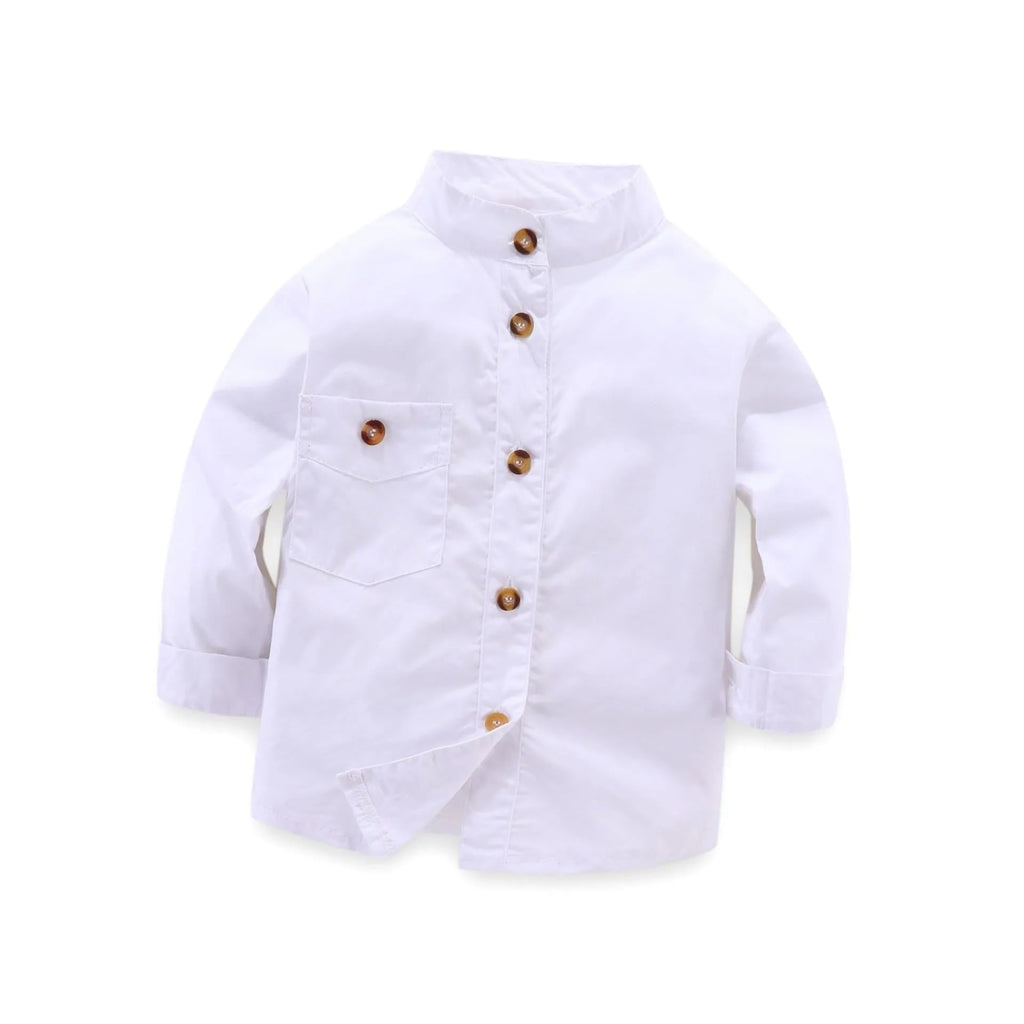 Blue plain boys suit for children over 8 years in European American style.