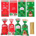 Christmas gift tying packing bags, OPP flat bags 13x27cm, 50pcs per pack, Christmas Bag A or B