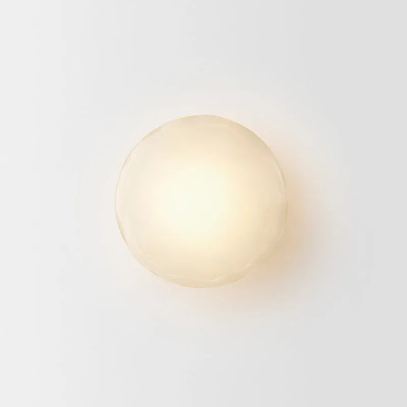 Bedside hotel wall lamp with iron construction and choice of glass shades including long brush holder style