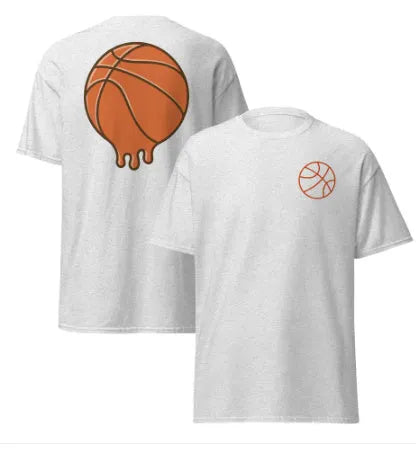 Men's short-sleeved maroon t-shirt with a white ball pattern print, made from thin polyester mesh fabric.