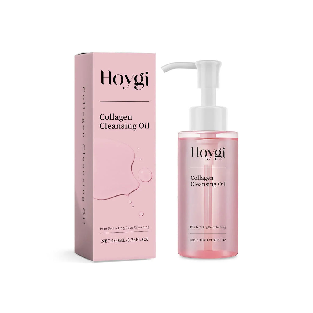 100ml collagen cleansing oil bottle with jojoba and grape seed oils