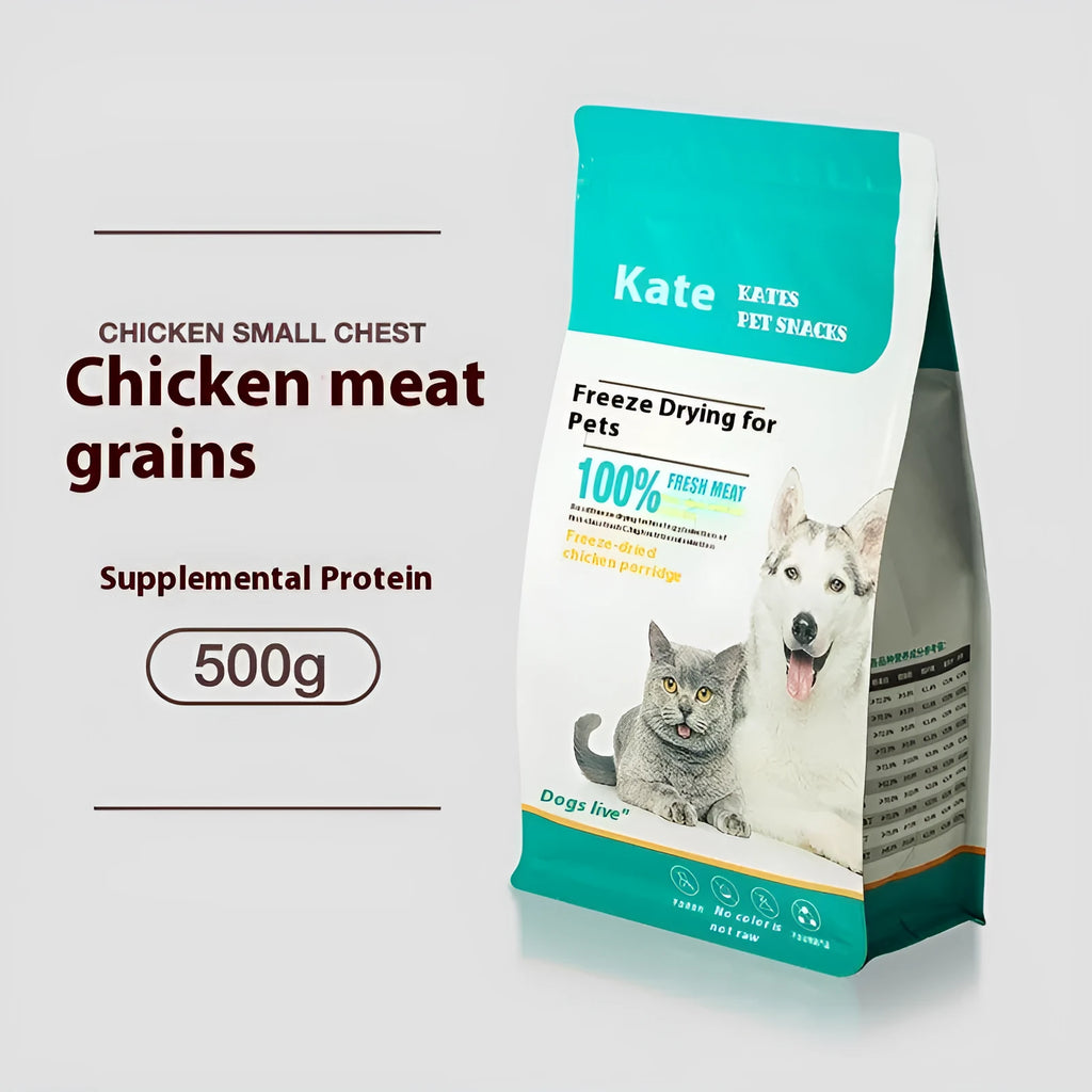 500g bag or barrel of freeze-dried chicken nuggets cat snack