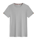 Round neck pullover work top in ice fibre fabric available in multiple colours