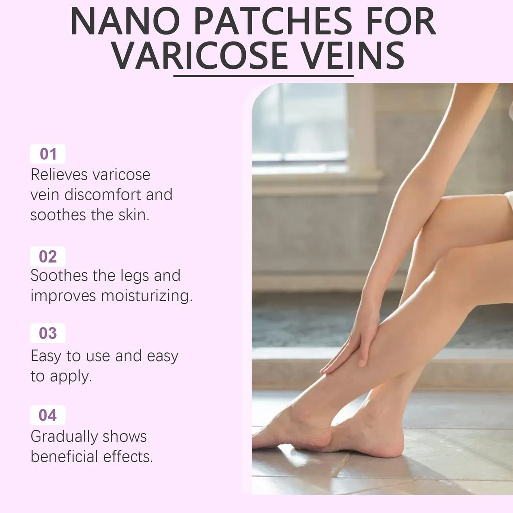 Pack of four leg care micro needle patches for skin nourishment and moisturisation