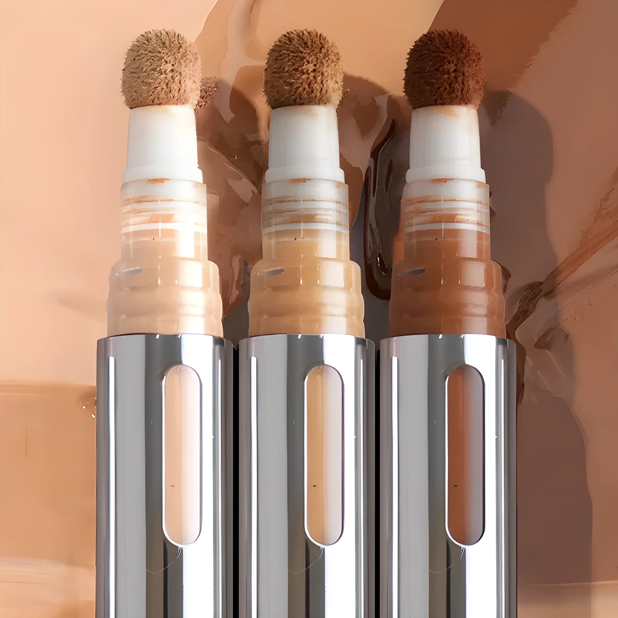 Waterproof concealer pen contour stick with 24 colour shades for sweatproof coverage and nose shadow makeup.