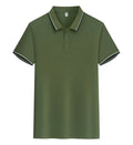 Pure cotton polo shirt with lapel collar and short sleeves in multiple colour options