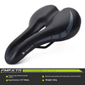 Bicycle saddle cushion cover with hollow breathable pattern, shown in colour 3147.
