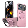 iPhone 17 Pro case with rotating damping magnetic bracket in TPU PC and aluminium alloy, black colour