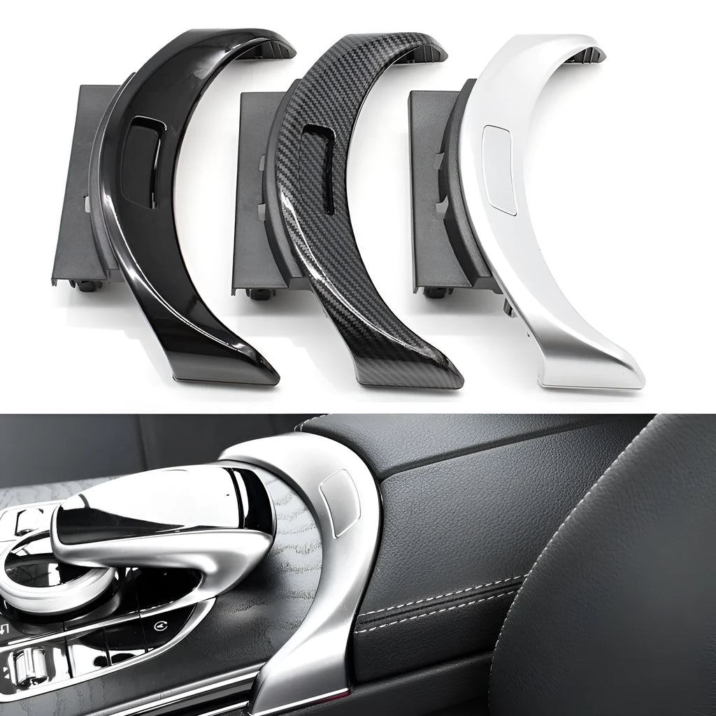 Mercedes-Benz C-Class and GLC armrest box button panel with electroplated finish in three colour options