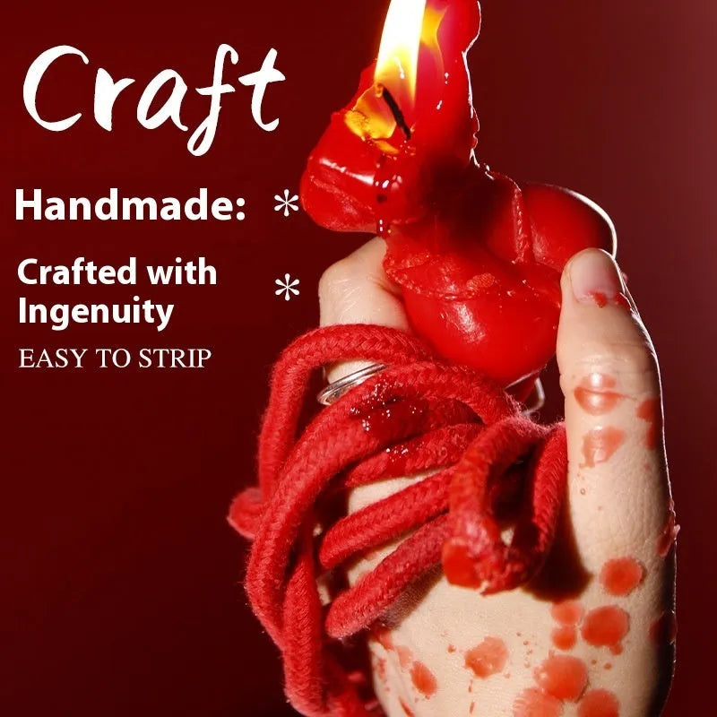 9i Smsexy low-temperature soy wax sensual massage candle in Rose Red colour with bikini shape.