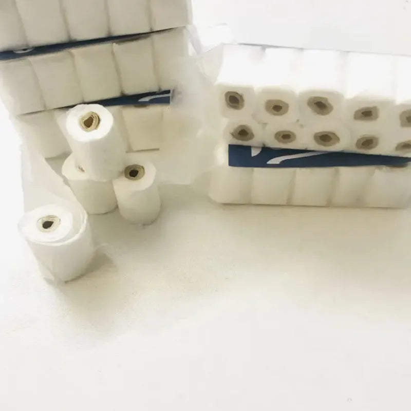 Simulated tissue roll paper model for children's educational play measuring 30x15x80mm