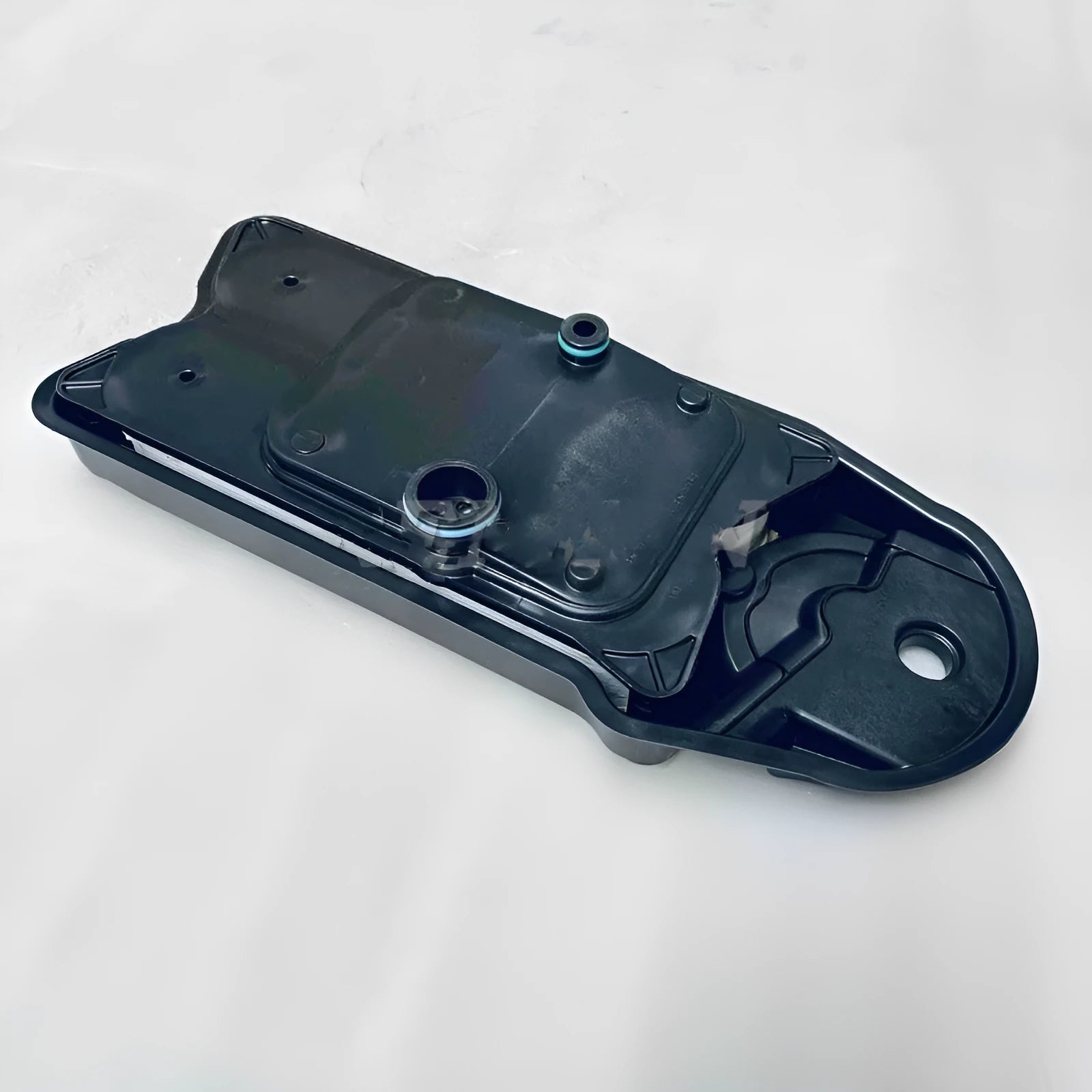 Black automotive crankcase ventilation filter for vehicle engine maintenance and emissions filtration