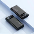 120W fast charging power bank 50000mAh capacity PVC shell 141x66x27mm black or white