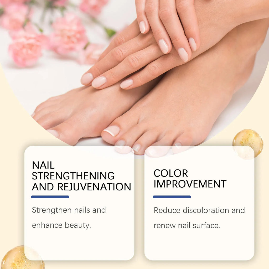 50ml bottle of nail care solution with bee venom and peppermint oil for nail fungus treatment
