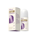 50g tube of skin soothing gel with menthol, Centella asiatica, tea tree oil and chamomile on white background