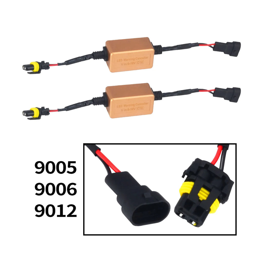 Black alloy LED car headlight Canbus decoder adapter for H4 H7 H11 headlights