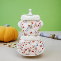 Pet cat clothes autumn winter broken card printing fabric cotton velvet casual style pink white sizes XS to XL