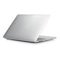 Transparent and black hard PC protective shell case for Apple MacBook Pro 14.2-inch and 16.2-inch laptops.