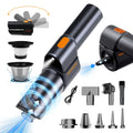 Cordless handheld vacuum 18000Pa with LED light and black ABS PC body on car seat