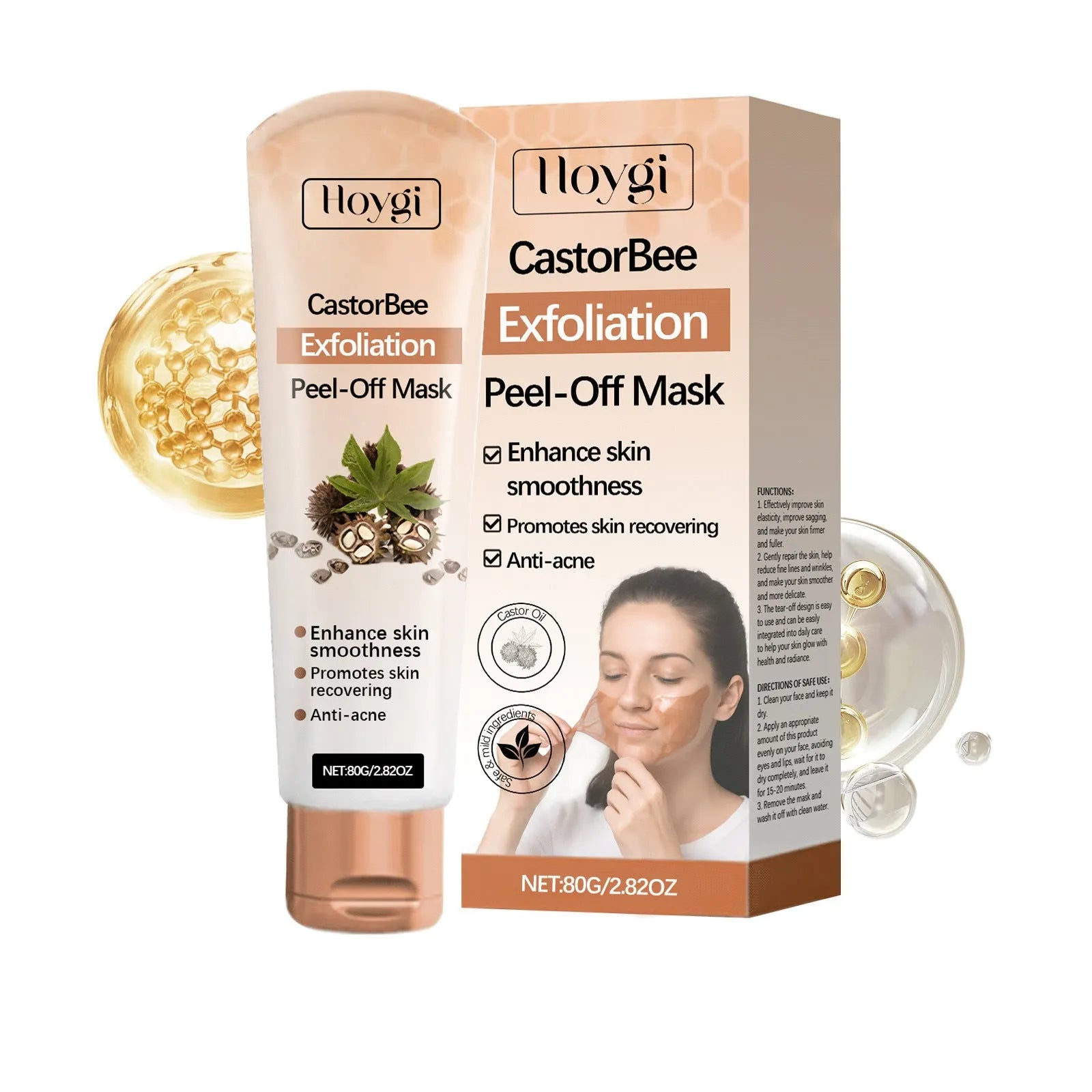 Mild Cutin Tearing Mask 80g jar with collagen and bee venom gel formula
